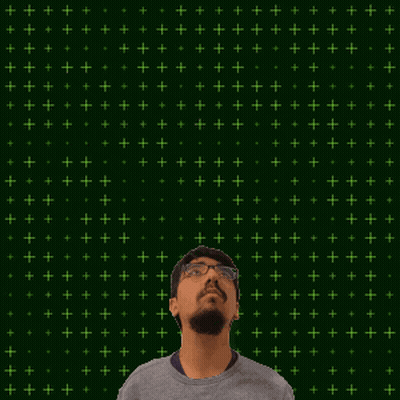 A Man With A Beard And Glasses Looks Up At The Number 24 GIF