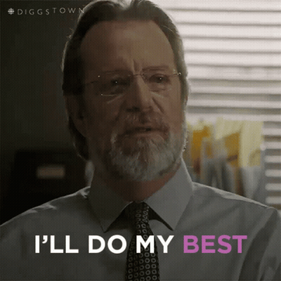 A Man With A Beard And Glasses Says I 'Ll Do My Best GIF