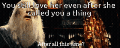 A Man With A Beard And Glasses Says You Still Love Her Even After She Called You A Thing GIF