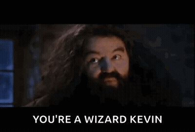 A Man With A Beard And Long Hair Is Talking About Being A Wizard Kevin . GIF