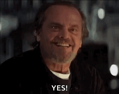 Man Smiling And Saying Yes GIF