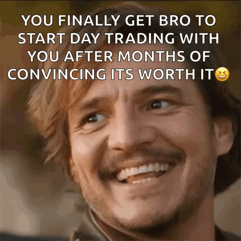 A Man With A Beard And Mustache Is Smiling And Says You Finally Get Bro GIF