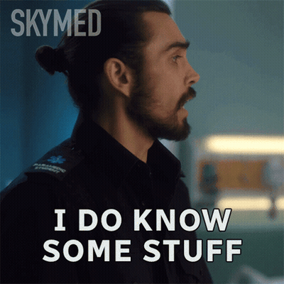 A Man With A Beard And Ponytail Says I Do Know Some Stuff GIF