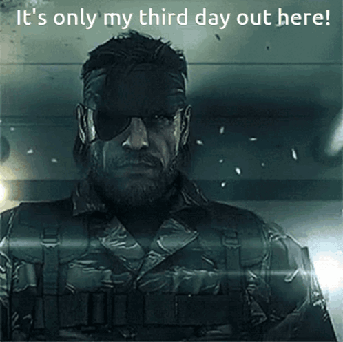 A Man With A Beard And Sunglasses Says It 'S Only My Third Day Out Here .. GIF