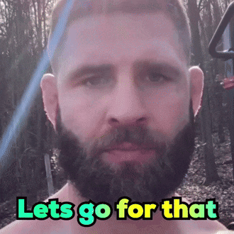 A Man With A Beard And The Words Lets Go For That GIF