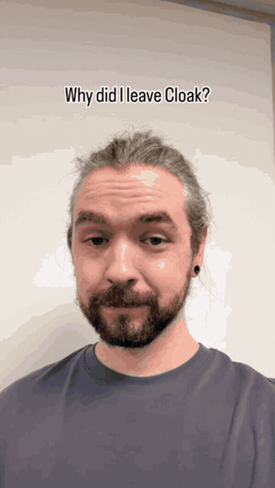 A Man With A Beard Asks Why Did He Leave Cloak GIF