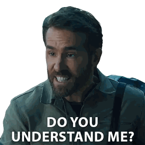 A Man With A Beard Has A Sticker On His Face That Says Do You Understand Me Sticker