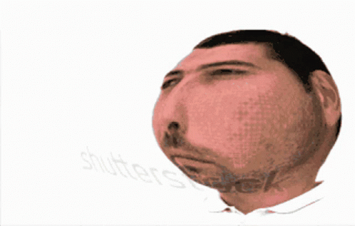 A Man With A Beard Has His Hand On His Chin And The Word Shutterstock Is On The Bottom Right GIF