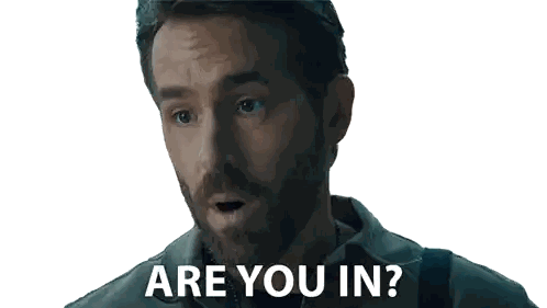 A Man With A Beard Is Asking Are You In Sticker