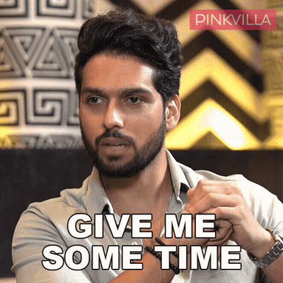 A Man With A Beard Is Asking For Some Time GIF