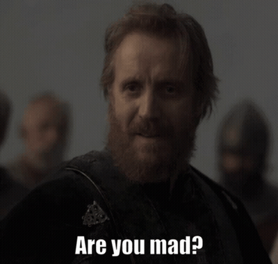 A Man With A Beard Is Asking If He Is Mad GIF