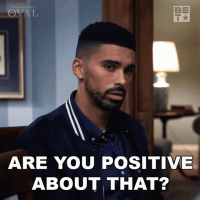 A Man With A Beard Is Asking If He Is Positive About That GIF