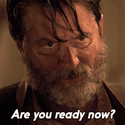 A Man With A Beard Is Asking If He Is Ready GIF