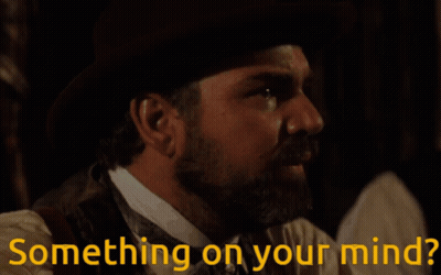 a man with a beard is asking something on his mind