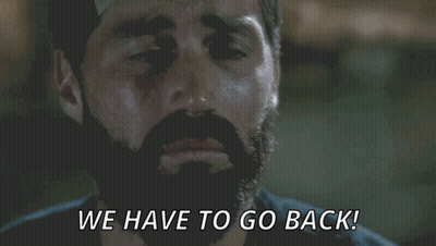A Man With A Beard Is Crying And Says We Have To Go Back GIF