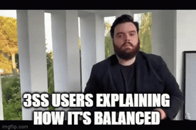 A Man With A Beard Is Explaining How It 'S Balanced . GIF