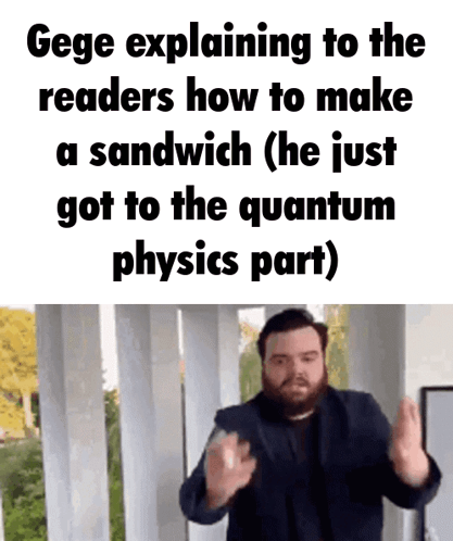 A Man With A Beard Is Explaining To The Readers How To Make A Sandwich . GIF