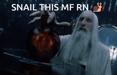 A Man With A Beard Is Holding A Bottle And The Words Snail This Mf Rn Are Above Him GIF