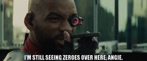 A Man With A Beard Is Holding A Gun And Talking On A Cell Phone While Wearing Goggles . GIF