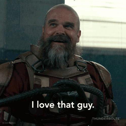 Man With Beard Holding Rope I Love That Guy GIF