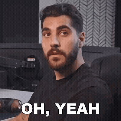 A Man With A Beard Is Making A Face And Says Oh Yeah GIF