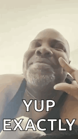 A Man With A Beard Is Making A Face And Says Yup Exactly GIF