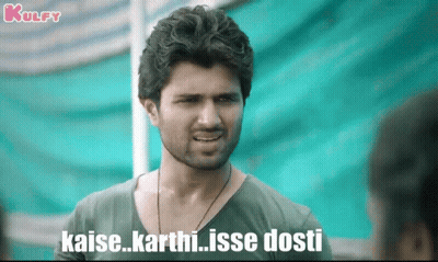 A Man With A Beard Is Making A Funny Face And Says Kaise Karthi Isse Dosti GIF