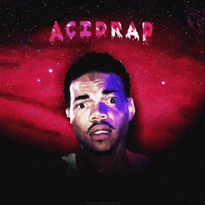 A Man With A Beard Is On The Cover Of Acidrap GIF