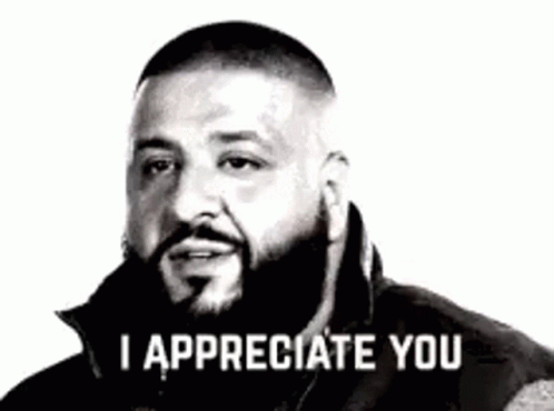 A Man With A Beard Is Saying `` I Appreciate You '' . GIF