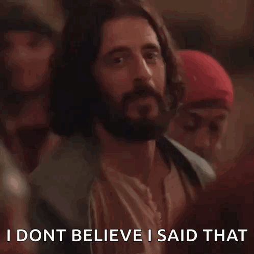 A Man With A Beard Is Saying I Dont Believe I Said That GIF