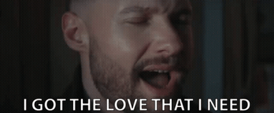 A Man With A Beard Is Saying I Got The Love That I Need . GIF
