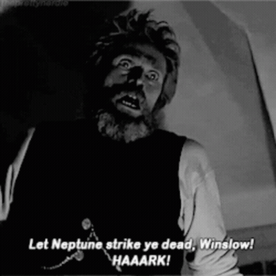A Man With A Beard Is Saying Let Neptune Strike Ye Dead GIF