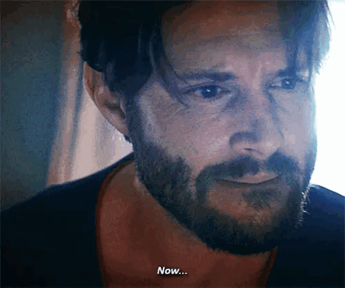 A Man With A Beard Is Saying Now GIF