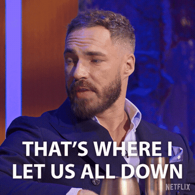 A Man With A Beard Is Saying That 'S Where I Let Us All Down GIF