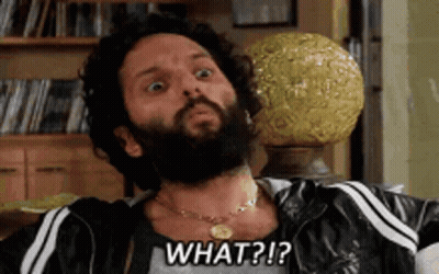 A Man With A Beard Is Saying What ? ! ? GIF