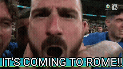 A Man With A Beard Is Screaming And Says It 'S Coming To Rome ! GIF