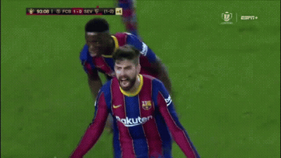 A Man With A Beard Is Screaming In Front Of A Soccer Field GIF