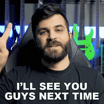 A Man With A Beard Is Sitting In A Chair And Saying I 'Ll See You Guys Next Time GIF