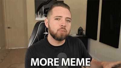 A Man With A Beard Is Sitting In A Chair And Saying More Meme GIF