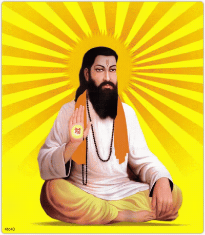 A Man With A Beard Is Sitting In Front Of A Yellow Background With The Number 40 On The Bottom GIF