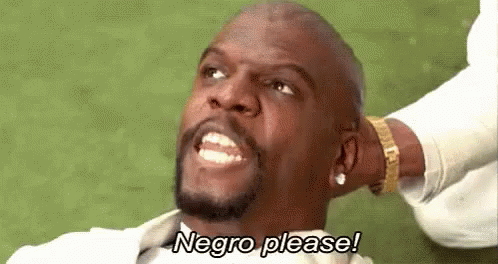 A Man With A Beard Is Smiling And Saying `` Negro Please '' While Laying On The Grass . GIF