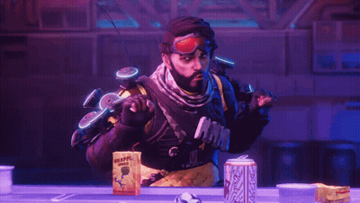 A Man With A Beard Is Standing In Front Of A Can Of Coca Cola GIF