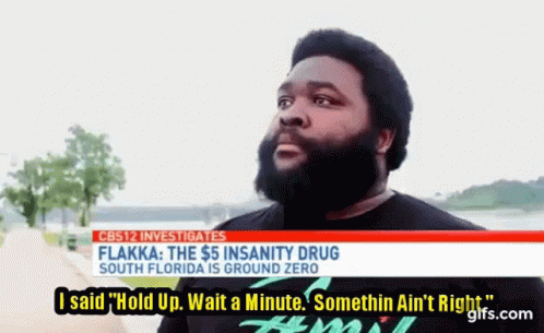 A Man With A Beard Is Standing In Front Of A Cbs 12 News Report . GIF