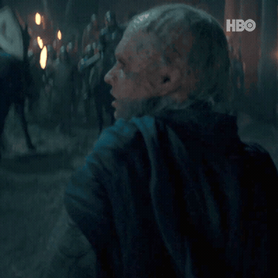 A Man With A Beard Is Standing In Front Of A Crowd Of People With Hbo Written On The Bottom Right GIF