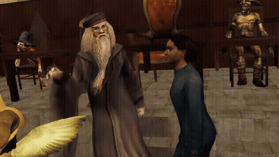 A Man With A Beard Is Standing Next To A Woman In A Video Game GIF
