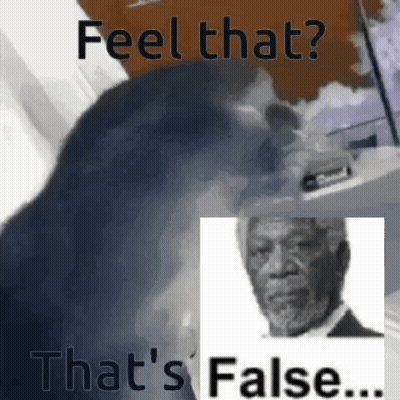 A Man With A Beard Is Standing Next To A Woman With Long Hair . GIF