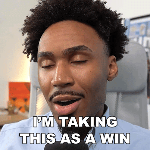 A Man With A Beard Is Taking This As A Win GIF