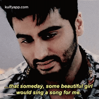 A Man With A Beard Is Talking About A Beautiful Girl . GIF