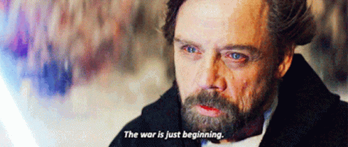 A Man With A Beard Is Talking About The War GIF