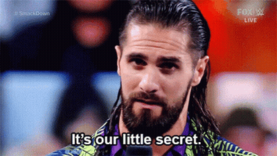 A Man With A Beard Is Talking Into A Microphone And Saying It 'S Our Little Secret . GIF